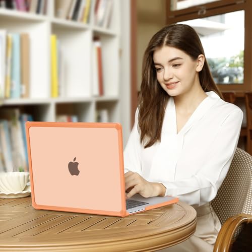 MOSISO Compatible with MacBook Pro 14 inch Case M5 M4 M3 M2 M1 2026-2021 | 3 in 1 Kit Anti-Crack Hard Shell with TPU Bumper, A3427 A3426 A3434 A3112 A3185 A3401 A2918 A2992 A2779 A2442, Cosmic Orange - color: Cosmic Orange