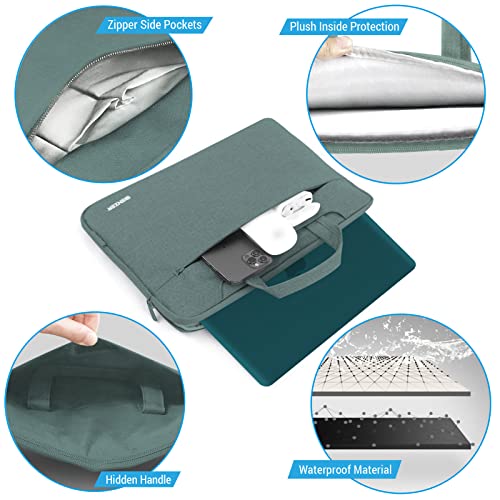 IBENZER Compatible with MacBook Pro 13 Inch Case 2015 2014 2013 end 2012 A1502 A1425, Hard Shell Case with Bag & Keyboard Cover & Screen Film for Old Version Mac Pro 13, Quetzal Green, R13-QUGN+3SP - color: Quetzal Green