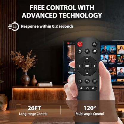 Universal USB Remote Control, Plug & Play Media Remote for PC, Laptop, Smart TV, Windows, Mac, HTPC, PowerPoint Presentation, Music & Video Playback