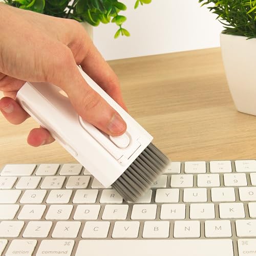 8-in-1 Electronic Cleaning Kit – Screen Cleaner & Keyboard Cleaning Tool for Laptop, Phone, Tablet, Earbuds & Keyboard, Tech Cleaning Kit with Brush, Spray & Cloth