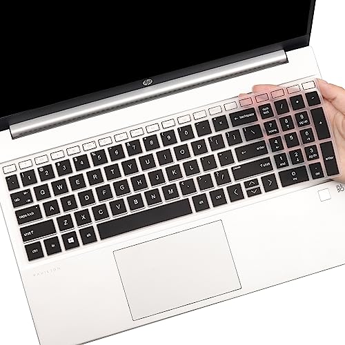 Keyboard Cover for 15.6 17.3 HP Laptop 17-cn 17-cp 15-fc 15-fd 15-fd0083wm 15t-fd000 15-fc0013od 15-fc0081nr 15-fc0093dx 15-fc0037nr fc0030tg fc0046au fc0014la 15-fd0081wm fd0357nr fd0099nr fd0025st - color: GradientBlack(Regular Letters)