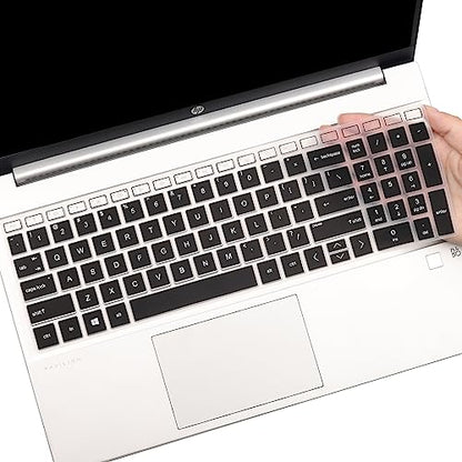 Keyboard Cover for 15.6 17.3 HP Laptop 17-cn 17-cp 15-fc 15-fd 15-fd0083wm 15t-fd000 15-fc0013od 15-fc0081nr 15-fc0093dx 15-fc0037nr fc0030tg fc0046au fc0014la 15-fd0081wm fd0357nr fd0099nr fd0025st - color: GradientBlack(Regular Letters)