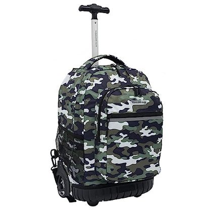 Travelers Club 18" Rolling Backpack with Shoulder Straps, Camo - color: Camo, size: 18 Inch