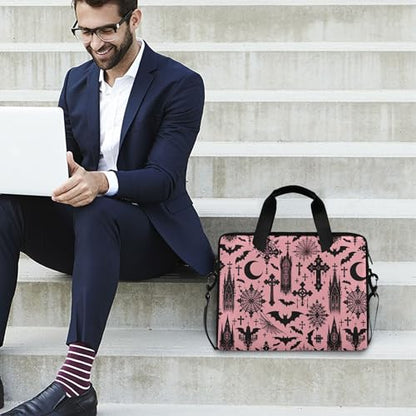 MNSRUU Laptop Bag for 15.6 inch Black Gothic Bats - color: Bats I8897