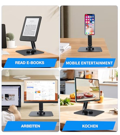 Adjustable Portable Magnetic Monitor/iPhone/Tablet Stand Magnetic Quick-Release - Foldable 10.1 10.5 11 11.6 12 12.5 15.6 17 17.3 18 18.5 inch Portable Monitor iPad Air mini Pro Samsung POS, Kindle