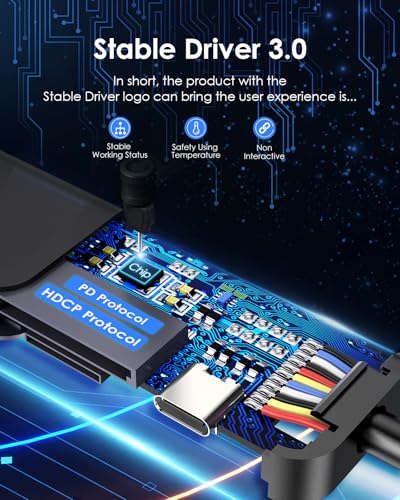 LENTION 7-in-1 USB C Hub, 4K@60Hz HDMI, 100W PD, Card Reader, USB 3.0 & 2.0 | Plug and Play, Stable Driver 3.0 Certified, for macOS, iOS/iPadOS, Windows & ChromeOS (CB-CE18, Black) - color: Black
