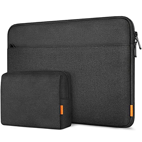 Inateck 15-15.6 inch Laptop Case Sleeve Bag Compatible with 15-16 inch Thinkpad/HP Envy/Dell New Latitude/ASUS Vivobook/Chromebook Laptop, with Accessory Bag, Black