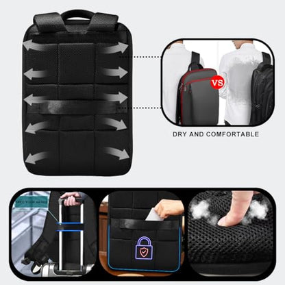 ZINZ Slim and Expandable 15 15.6 16 Inch Laptop Backpack Anti Theft Business Travel Notebook Bag with USB, Multipurpose Large Capacity Daypack for Men & Women,B01RD01 - color: B01rd01