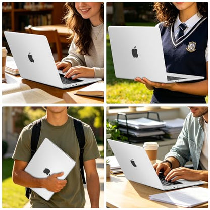 MOSISO Compatible with MacBook Air 15 inch Case M5 M4 M3 M2, Frost Clear | Ultra Thin Hard Case,Precision Color & Anti-Fingerprint -Compatible with MacBook Air 15.3 inch A3241 A3114 A2941 2026-2023 - color: Matte Clear