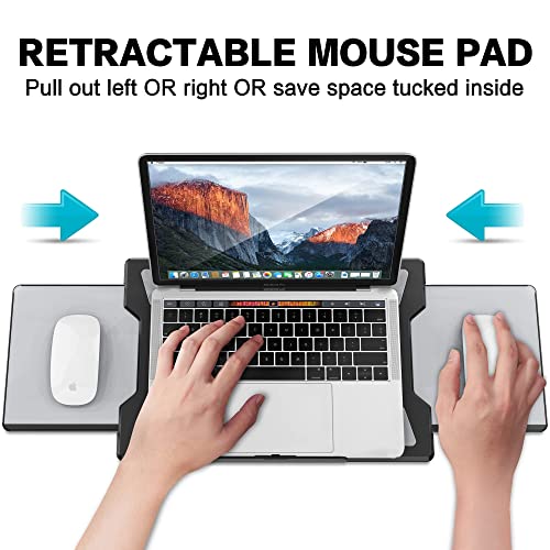 Portable Lap Desk with Mouse Pad + Tablet Stand for Desk (LD-6B + TS-8B)