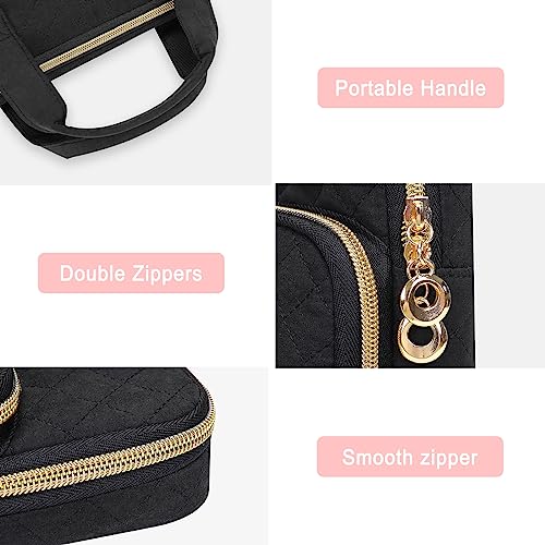 MOSISO 360 Protective Laptop Case 16 inch,15-15.6 inch Laptop Sleeve | Compatible with MacBook Pro 16 M5 M4 M3 M2 M1 HP Acer Dell Lenovo,Square Quilted Bag with 2 Pockets&Handle&Belt, Black - color: Black, size: 16 inch