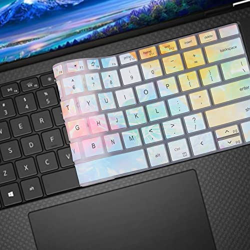 Colorful Keyboard Cover for 2025-2022 Dell XPS 15 9500 9510 9520 9530 15.6 Inch & XPS 17 9720 9700 9710 9730 17 Inch & DELL Precision 5770 5570 5760 5560 15.6" 17.3" (NOT FIT XPS 13 14 16 inch) - color: Colors