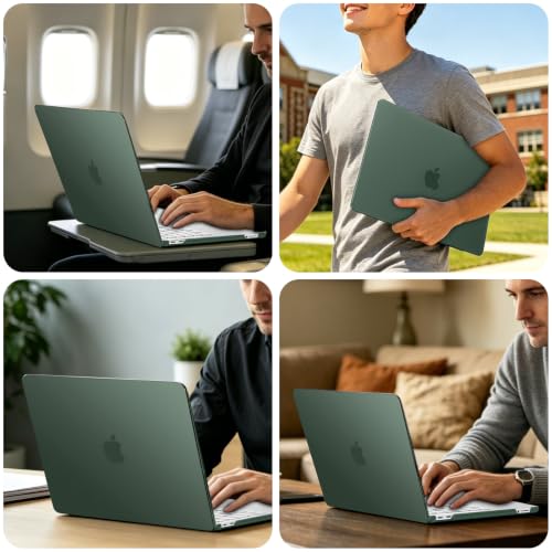 MOSISO Compatible with MacBook Neo Case 13 inch 2026 Release Model A3404 | Seamlessly Closes & Fingerprint-Resistant Protective Hard Shell Cover, Great for Work Travel Study Daily Use, Emerald Green - color: Emerald Green