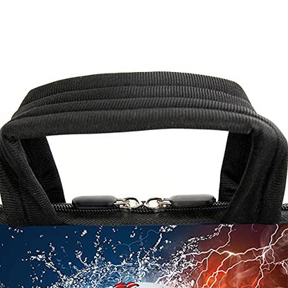 AMARY 15.4" 15.6" laptop sleeve chromebook case adjustable shoulder strap with handle accessory pocket for men women (Baseball) - color: Baseball