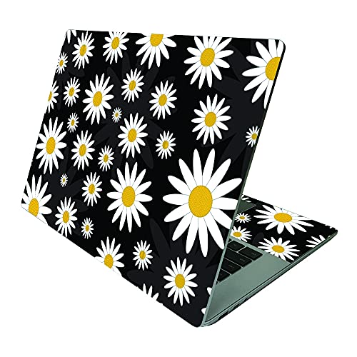 MightySkins Skin Compatible With Microsoft Surface Laptop 4 15” - Daisies | Protective, Durable, and Unique Vinyl Decal wrap cover | Easy To Apply, Remove, and Change Styles | Made in the USA - color: Daisies