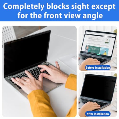 For 13.3 Inch 16:9 Laptop Privacy Screen Protector | Removable for Lenovo/HP/Dell/Acer/ASUS/Samsung & Other 13.3 Inch 16:9 Laptops Anti-fingerprint, Anti-Glare, Anti-scratch - size: 13.3 Inch 16:9