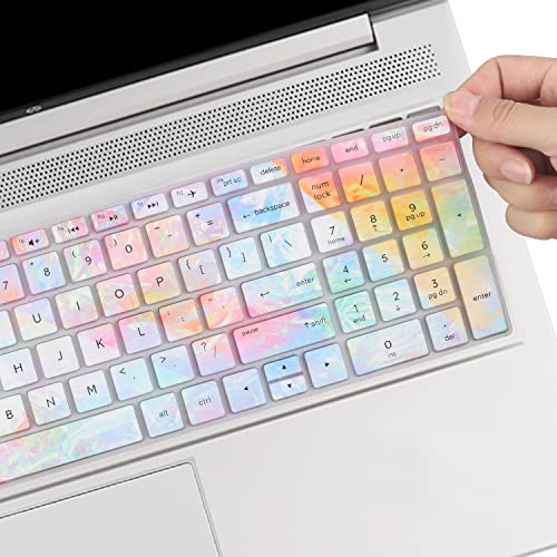 Keyboard Cover for 15.6 17.3 HP Laptop 15-by 15-dw/ef 17-by 15-dy5399nr 15-dy2792wm 15-dy1023dx 15-dy2795wm 15-dy2091wm 15-dy2005tg 15-dy2132wm dy2152wm 15-dy0700tg 15-dy1043dx 15-dy2031nr 15-dy2072dx - color: colors
