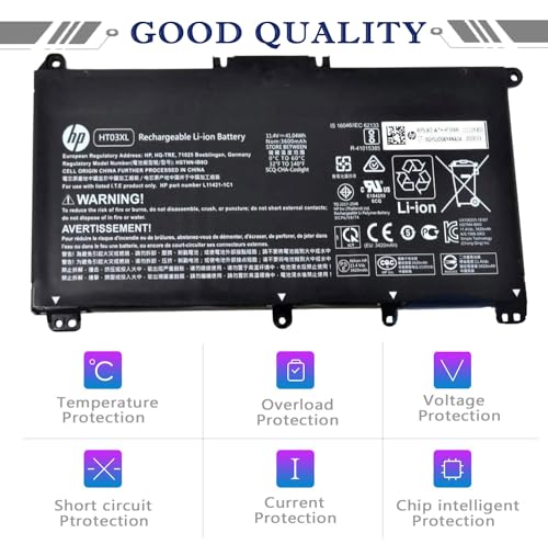 HP HT03XL L11119-855 Battery for Pavilion 15-DA 15-DB 15-DW 15-CS 15-DY 17-by 17-CA 14-CE 14-CF 14-DF 14-DQ 14-DK 15-CS0053CL 15-DW0033NR 15-DA0014DX L11421-542 L11421-2C2 HSTNN-UB7J HSTNN-DB8R