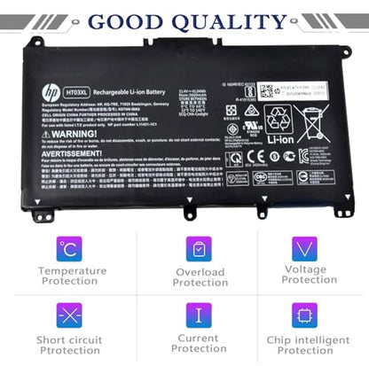 HP HT03XL L11119-855 Battery for Pavilion 15-DA 15-DB 15-DW 15-CS 15-DY 17-by 17-CA 14-CE 14-CF 14-DF 14-DQ 14-DK 15-CS0053CL 15-DW0033NR 15-DA0014DX L11421-542 L11421-2C2 HSTNN-UB7J HSTNN-DB8R