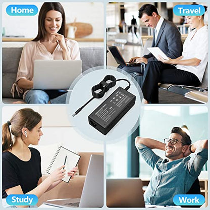 65W 45W AC Adapter Charger for Dell Laptop Charger, inspiron 11 13 14 15 17 3000 5000 7000 Series 15 3558 5559 5558 5755 5568 5565 7560 laptops Round Connects Chargers 4.5mm Tip - color: black1