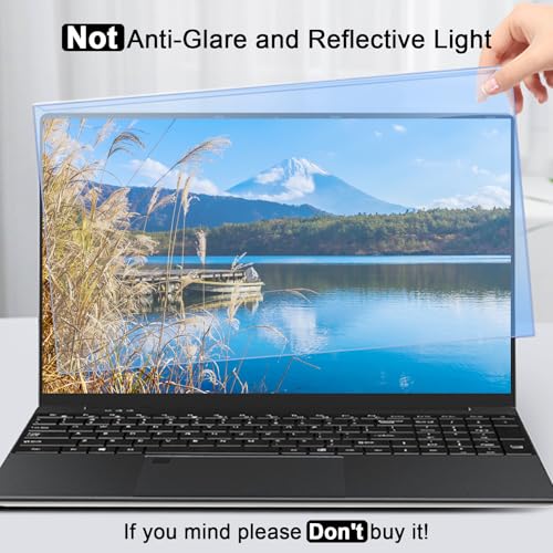 15.6 Inch Blue Light Screen Protector Panel, Eye Protection Anti-Scratch Blue Light Screen Filter for 15.6" with 16:9 Aspect Ratio Laptop, HD Not Anti-Glare