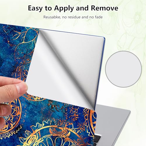 Laptop Skin Sticker Decal, Universal Reusable Vinyl Laptop Cover for 12" 13" 13.3" 14" 15" 15.4" 15.6" Notebook PC, Reusable Waterproof Scratch-Resistant with 2 Wrist Pads,Art Mandragora - color: Art Mandragora