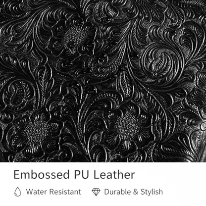 Kinmac 360° Protective Vertical Laptop Sleeve Case Cover Bag (Paisley Black PU, 12.5 inch-13.3 inch) - color: Paisley Black PU, size: 12.5 inch-13.3 inch