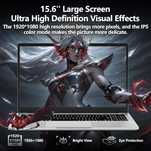 2026 Laptop, 15.6 Inch Laptop Computer with Ryzen 5-5500U Processor (up to 4.0GHz), 16GB RAM 1TB SSD, Win 11 Pro, WiFi 5, BT 5.1, Backlit Keyboard Portable Lap Top for Business