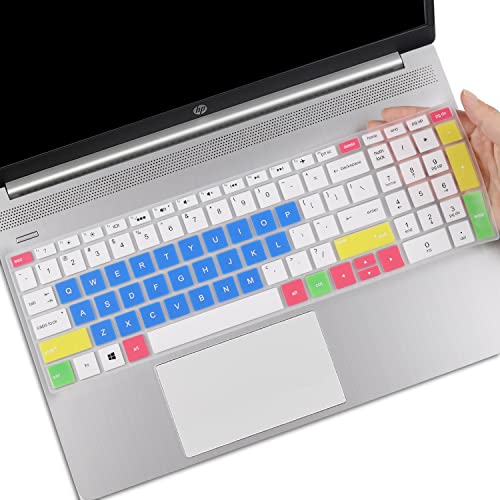 Keyboard Cover for 15.6 17.3 HP Laptop 15-dq 15-bs/ba/dw/dy 17-bs/ca 15-dq1071cl 15-bs212wm 15-bs085nr 15-bs244wm 15-bs115dx 15-f223wm 17-bs010 17-bs019 17-bs020 17-bs049, HP 15.6" 250 255 G7 G8 G9 - color: CandyBlue