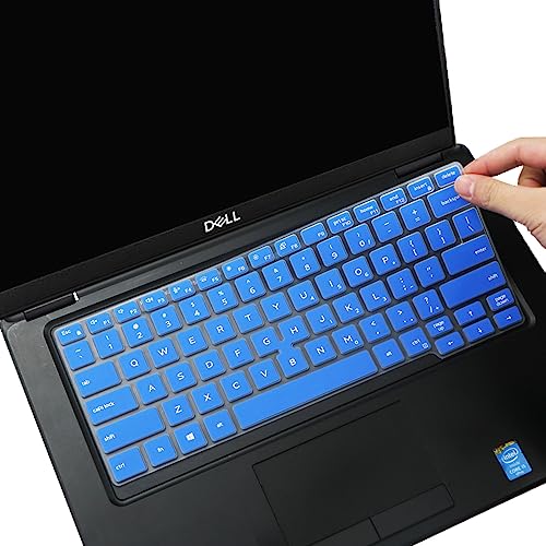 Silicone Keyboard Cover Skin Compatible for Dell Latitude 5400 5401 5410 5411 7400 14" Laptop with Pointing, Dell Latitude 14 inch Keyboard Skin Protector (NOT Compatible for Dell Latitude 7410) Blue - color: Blue 2, size: Compatible for Dell Latitude 540