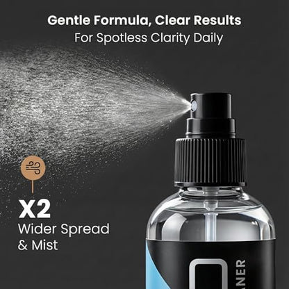 EVEO Eyeglass Cleaner Spray - No Streaks Technology with Microfiber Cleaning Cloth- Glasses Cleaning Kit - Glasses Cleaner Spray with Lens Cleaner Cloth - Screen & Eye Kit - 1 Pack - size: 2 Piece Set