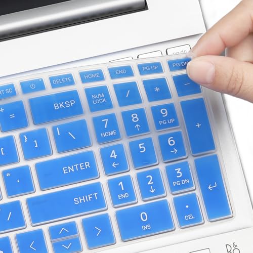 Keyboard Cover for 2025 2024 HP Laptop 15-fc 15-fd 15.6" Series 15z-fc000 15t-fd000 15-fd0123dx 15-fd0127dx 15-fc0245dx 15-fc0025dx 15-fd0023dx 15-fd0005dx 15t-fd100 fd0083wm 15-fc0093dx-Blue - color: Blue