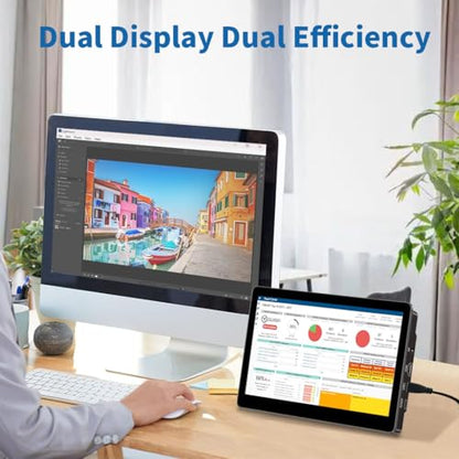 8.9 inch Touch Monitor with Stand| 1920 * 1200 |16:10|450Nits|Optical Bonding| HDMI/USB-C Port|Small Monitor for Mini PC Laptop Mac mini