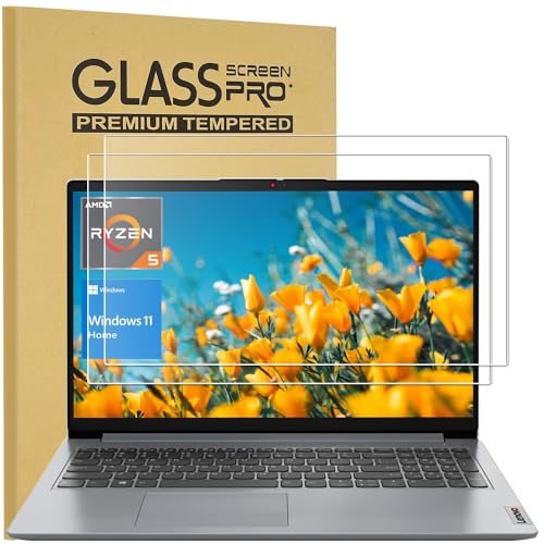 KEANBOLL 2 Pack Tempered Glass Laptop Screen Protector for Lenovo IdeaPad 3/3i/5/5i/1/1i 15.6" Yoga 7/7i 15.6" Legion 5 15.6" ThinkPad 15.6 inch Laptop 16:9 Aspect Ratio