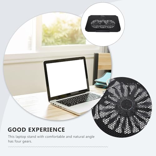 COHEALI Quiet USB-Powered Laptop Radiator Cooler Stand for Notebooks Portable Metal Mesh Cooling Pad with Efficient Heat Dissipation Lightweight Design for Enhanced Laptop Performance