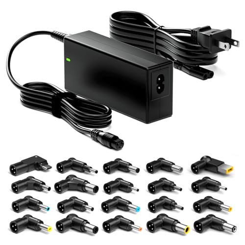 Belker 90W 65W Universal USB C Laptop Charger with 20 Tips | AC Adapter Replacement for Dell HP Acer Asus Lenovo IBM Toshiba Samsung Google MacBook Pro Fujitsu Notebook Power Supply Cord
