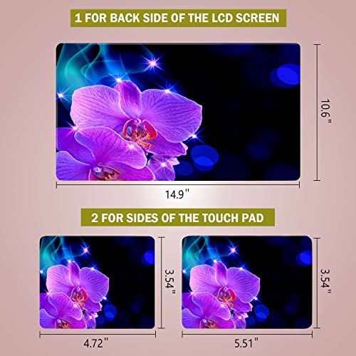 Laptop Notebook Skin Sticker Cover Decal Fits 12 13 13.3 14 15 15.4 15.6 inch Laptop Protector Notebook PC | Easy to Apply, Remove and Change Styles (Phalaenopsis) - color: Phalaenopsis