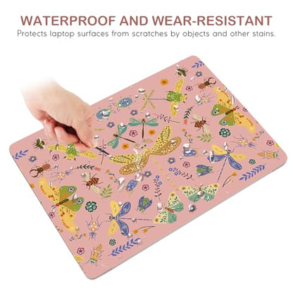 DINKY Laptop Skin Sticker Decal 15.6" 15.4" 12" 13" 13.3" 14" 15 inch Laptop Universal Vinyl Skin Stickers Cover Art Decal Notebook PC Personalized Protector, Pink Dragonfly - color: Pink Dragonfly