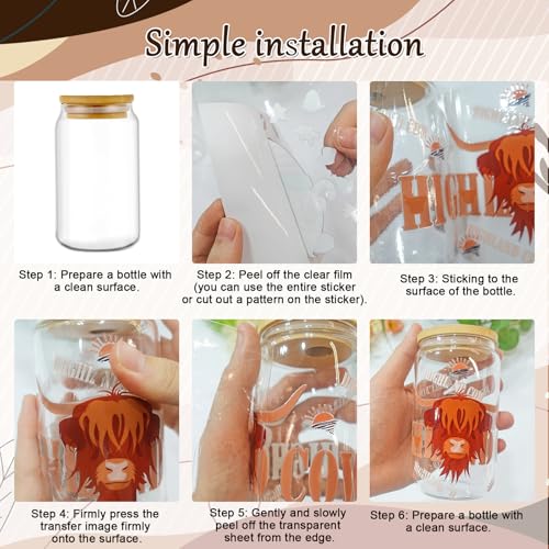 Rngmsi 20 Sheets Football Bow UV DTF Cup Wrap, Cold UV DTF Transfer Sticker | Sports Brown Mama Uvdtf Stickers, Waterproof, Rub on Transfer Decals, for DIY 16 oz Glass Cups Water Bottle Mug Crafts - style: Football Bow