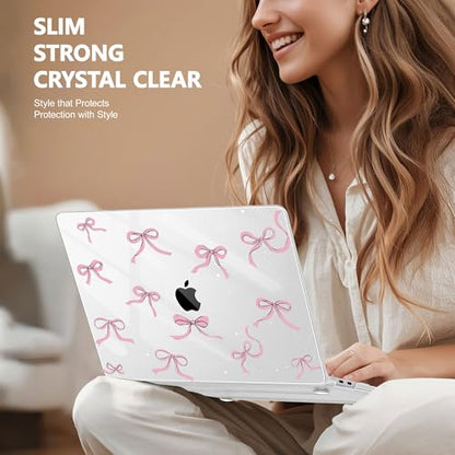 May Chen Compatible with MacBook Air 13 inch Case 2022 2021, 2020-2018 Release Model: M1 A2337 A2179 A1932, Plastic Hard Shell Case Cover for Mabook Air 13 inch with Retina Dispaly, Star Bow - color: Star Bow