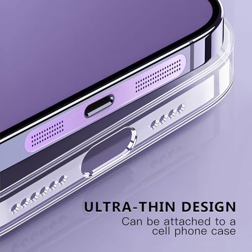 MysticHome for iPhone 17/16 Accessories, 5 Pcs Cell Phone Speaker Anti-Dust Plugs, 1 Pcs USB C Dust Plug, Compatible with Speaker Dust Cover,Purple - color: Purple