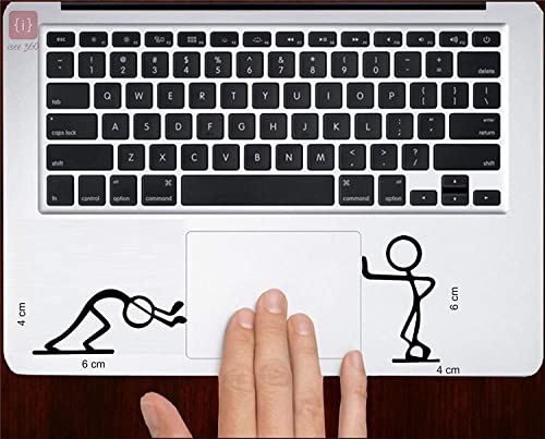 4 pcs, 2 Each Character, 4 x 6 cm, Fit All Size Laptop 13 14 15 16 17 Pack Work Hard Stickers Motivation Funny for Laptop, Vinyl Decals - Cute Artsy Eco Vinyl Decals for Computer, Scrapbook, Luggage - color: Black