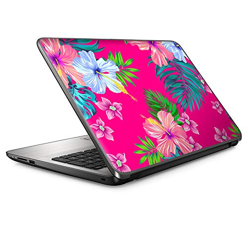 It's A Skin 15.6 inch Laptop Notebook Skin Vinyl Sticker Cover Decal Universal fit 15.6" (May Require Trimming) HP Lenovo Apple Mac Dell Compaq Asus Acer/Pink Neon Hibiscus Flowers