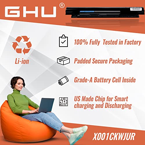 GHU XCMRD MR90Y Battery 40Wh 14.8V for Dell Inspiron 3421 3437 5421 5437 3521 3542 3543 3721 5521 5537 5748 P28F