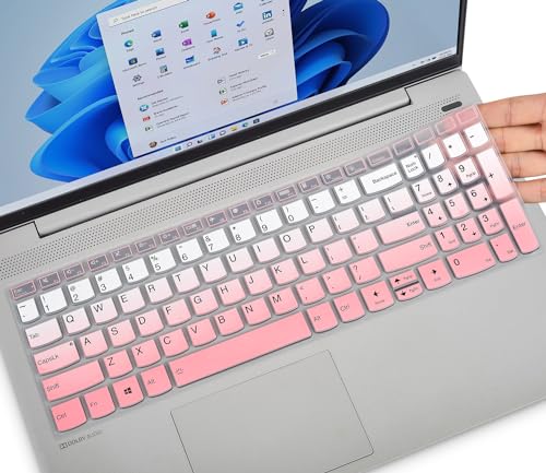 CaseBuy Keyboard Cover for 2026 2025 Lenovo IdeaPad 1/IdeaPad 1i 15.6" 15IGL7 15ADA07 15IAU7 15ALC7 15IJL7, Lenovo V15 G4(2024), V15 G3, V15 G2, Lenovo IdeaPad Slim 3 3i 5 5i Protector-Ombre Pink - color: Ombre Pink