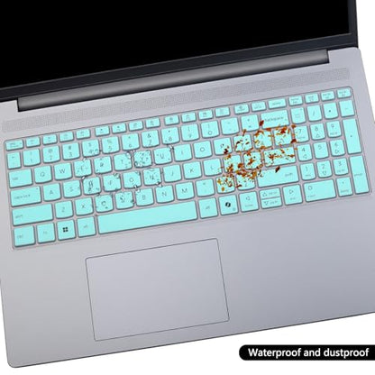 Keyboard Skin for 2025 Lenovo IdeaPad Slim 5 5i 16AHP10 16AKP10 16IRH10R 16'', IdeaPad Slim 3 3i 3X 16 15" 16ARP10 16IRH10 15AHP10 15IRU10 15Q8X10 15IRH10-HotBlue - color: HotBlue