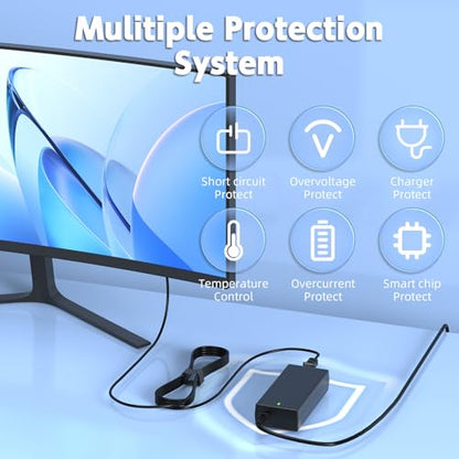 19.5V 3.34A 65W Dell Monitor Power Adapter for S2415H S2715H | 7.4x5.0mm Dell Tip, 100-240V Universal, for S2317HJ P2714T S2419HM, Replaces DA65NS4-00