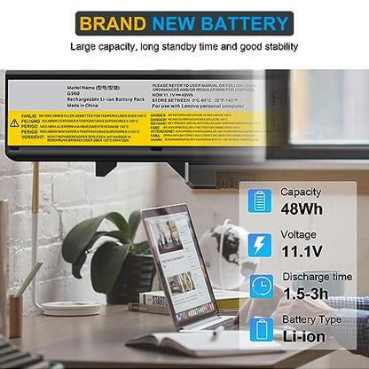 Futurebatt Laptop Battery for Lenovo G460 G465 G470 G475 G560 G565 G570 B470 B570 IdeaPad V360 V370 V470 V570 Z370 Z460 Z465 Z470 Z475 Z560 Z570 Z575 L09S6Y02 L08S6Y21 L09C6Y02 L09L6Y02 L09M6Y02