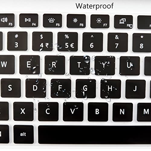 Keyboard Cover for 14" Dell Inspiron 14 5410 5415 5418 5420 5425 5430 7415 7420 7425 7430/13.3" Inspiron 13 5310 5320/16" Inspiron 16 5635 5630 5620 5625 7635 7620/Dell Latitude 3320 3420-Black - color: Black