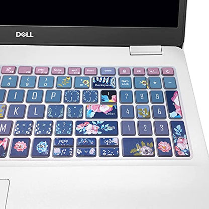 Keyboard Cover for 2021 2020 2019 Dell Inspiron 15 5501 5502 5505 5508 5584 5590 5593 5598 15.6" & Inspiron 15 7000 7590 7591 7501 7506 7706 7790, Vostro 7590 5590 7500, Red Flower - color: Red Flower